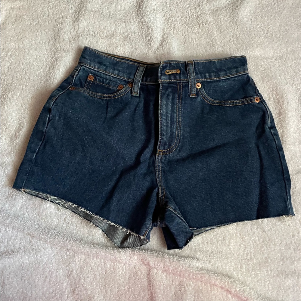 PINK VS dark denim shorts